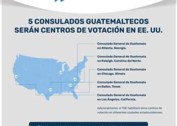 Cinco sedes consulares de Guatemala en EE. UU. serán centros de votación para las elecciones Generales del 2023