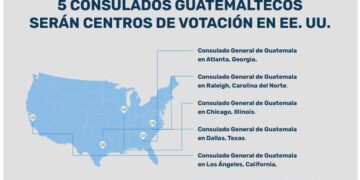 Cinco sedes consulares de Guatemala en EE. UU. serán centros de votación para las elecciones Generales del 2023