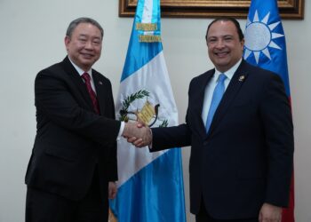 Vicecanciller de China (Taiwán) visitó Guatemala para abordar varios temas.