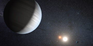 El planeta BEBOP 1c orbita dos estrellas.