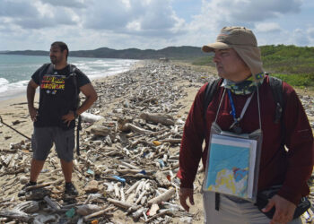 El plástico está interviniendo en el ciclo de las rocas.