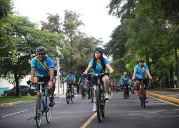 Se realiza el Bicitour del Organismo Judicial en la Ciudad de Guatemala