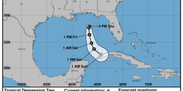 Tormenta subtropical Don se debilita en medio del Atlántico