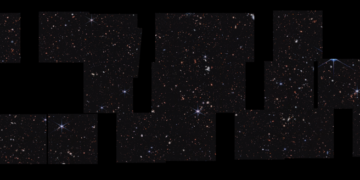 La NASA compartió los detalles del hallazgo de este agujero negro. / Foto: NASA, ESA, CSA, Steve Finkelstein (UT Austin), Micaela Bagley (UT Austin), Rebecca Larson (UT Austin)