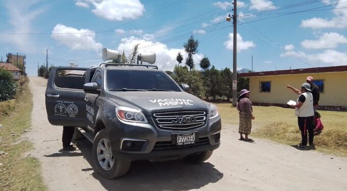 Plan Vacuna Móvil llega a comunidades de Suchitepéquez