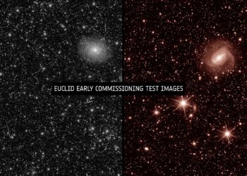 Imágenes de prueba de los instrumentos de Euclid. / Foto: ESA