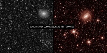 Imágenes de prueba de los instrumentos de Euclid. / Foto: ESA