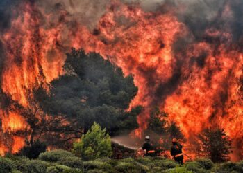 Se reaviva uno de los grandes incendios a las afueras de Atenas