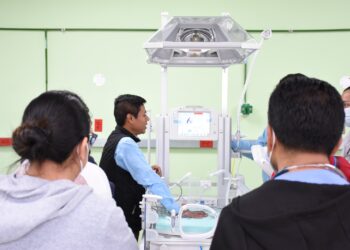 Nuevas incubadoras para cuidados intensivos de bebés en Totonicapán. /Foto: MSPAS