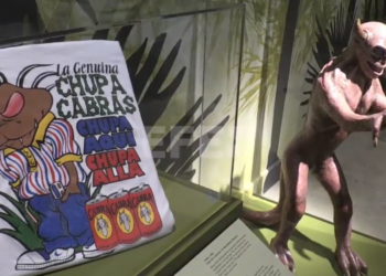 El mito del chupacabras es uno de los que se encuentra en la exposición. Foto: / EFE.