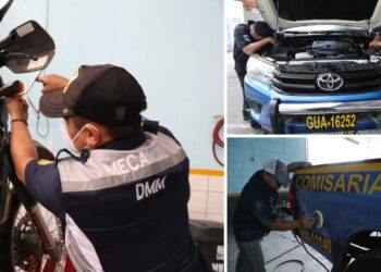 Policía Nacional Civil repara unidades móviles