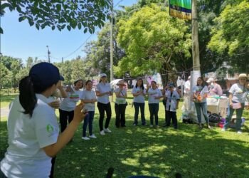 El evento sobre lactancia materna tuvo lugar en la avenida Las Américas. / Foto: MSPAS.