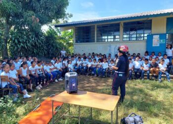 Estudiantes de los municipios de San Marcos participan en Segundo Simulacro Escolar Nacional