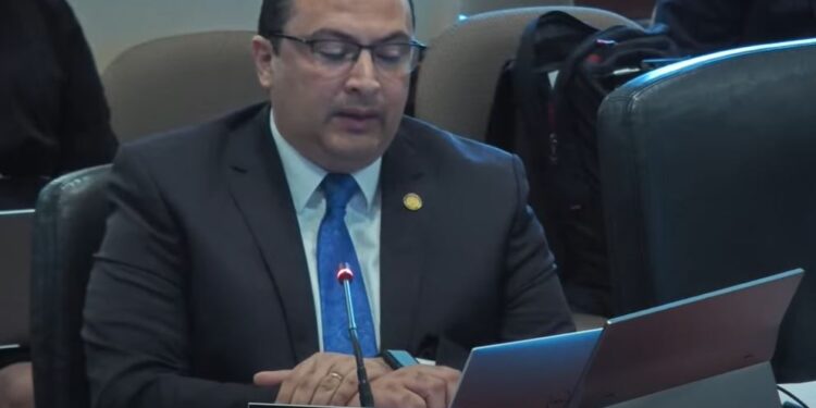 Canciller de Guatemala, Mario Búcaro, ante la OEA.