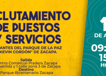 Abren convocatoria para trabajar en el Parque de la Paz Kevin Cordón