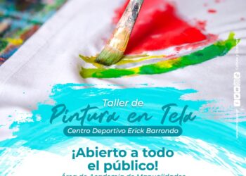 El MCD te invita a Taller de Pintura en Tela en el Centro Deportivo Erick Barrondo