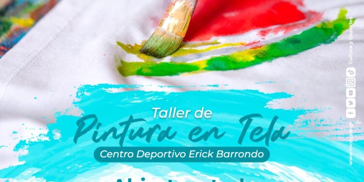 El MCD te invita a Taller de Pintura en Tela en el Centro Deportivo Erick Barrondo
