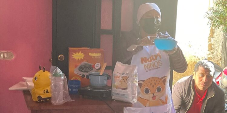 Entregan Alimento Fortificado Complementario en Totonicapán. /Foto: MSPAS