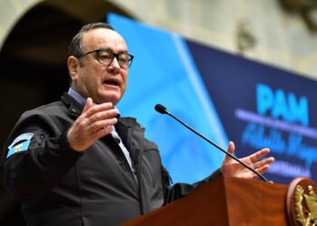 Presidente Alejandro Giammattei, en entrega de PAM en el departamento de Guatemala.