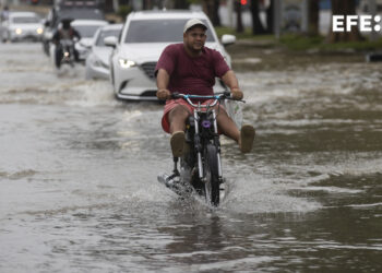 Tormenta tropical Franklin avanza en aguas del Atlántico. / Foto: EFE.