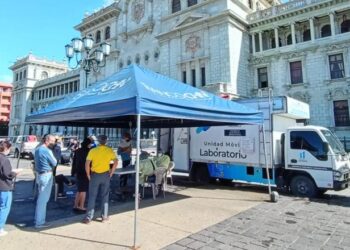Unidad móvil de Plaza Central efectuó más de 4 mil 200 hisopados. /Foto: MSPAS