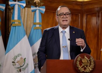 Mensaje del Presidente Alejandro Giammattei. /Foto: Dickéns Zamora