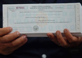PNC informa que se han solicitado 1 millón 40 mil 126 antecedentes