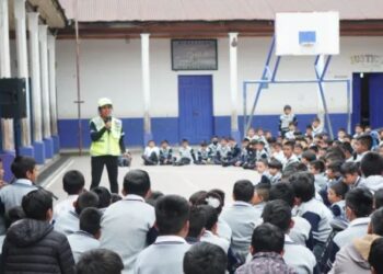 Estudiantes de Totonicapán son capacitados en educación vial