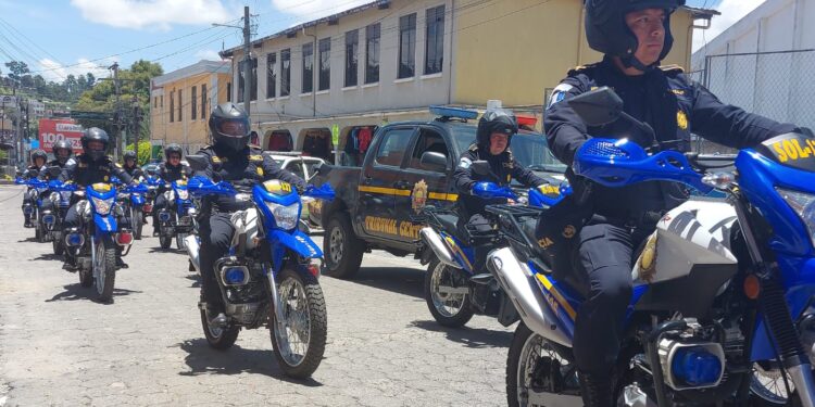 Unidades motorizadas optimizan movilidad policial en Alta Verapaz, Sololá y Chiquimula