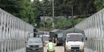 Queda habilitado el puente temporal en el Kilometro 17.5 Villa Nueva