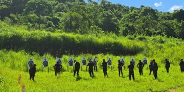 Agentes de Dipanda de la PNC desarrollaron prácticas de tiro real