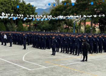 Promoción 55 de academia de la PNC en Huehuetenango comienza formación