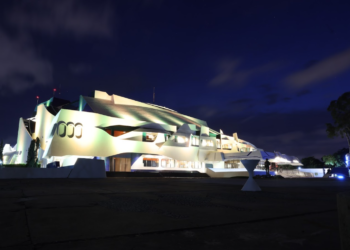 Las fuentes del Centro Cultural Miguel Ángel Asturias estuvieron fuera de funcionamiento por décadas. / Foto: SCSP.