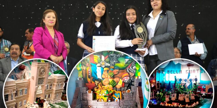 Premian altares patrios de establecimientos e instituciones en San Marcos