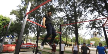 Conoce la nueva área de calistenia en Campo de Marte