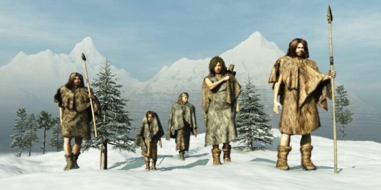 Ilustración de los ancestros de los humanos en el Período Cuaternario. / Foto: Enciclopedia Humanidades.