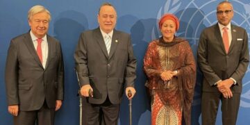 Presidente Alejandro Giammattei se reúne con el secretario general de la ONU