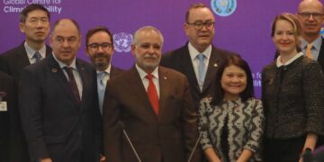 Presidente expuso las acciones adoptadas para el desarrollo del país ante el impacto climático. /Foto: Kevin Morales