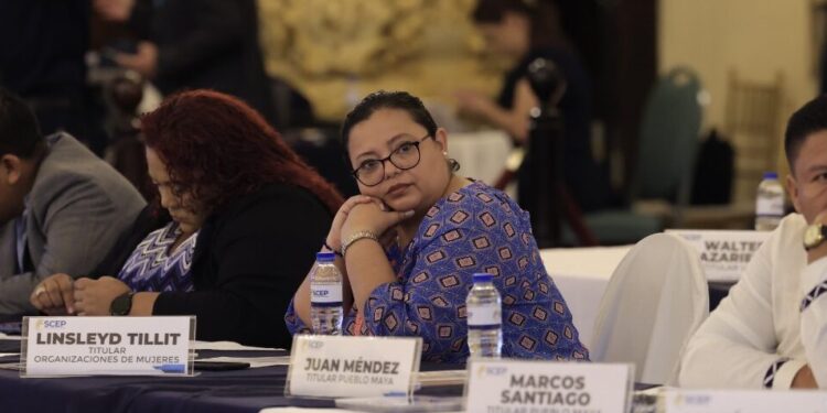 Representante de las organizaciones de mujeres. /Foto: Gilber García