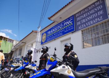 Habilitan delegación del Departamento de Tránsito de la PNC en Alta Verapaz
