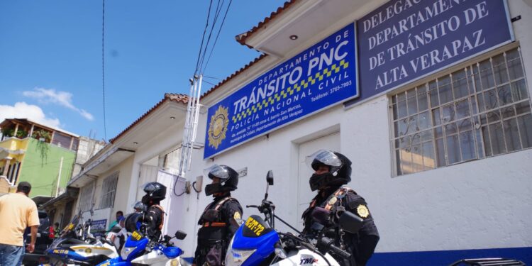 Habilitan delegación del Departamento de Tránsito de la PNC en Alta Verapaz