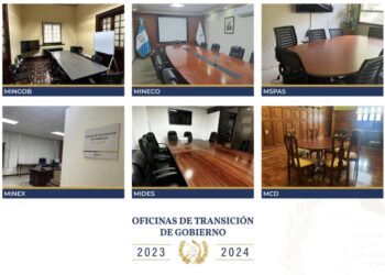 Oficinas de proceso de transición en ministerios y secretarías. / Foto: Gobierno de Guatemala.