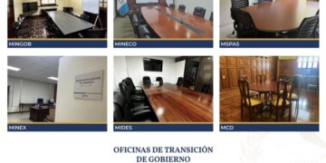 Oficinas de proceso de transición en ministerios y secretarías. / Foto: Gobierno de Guatemala.