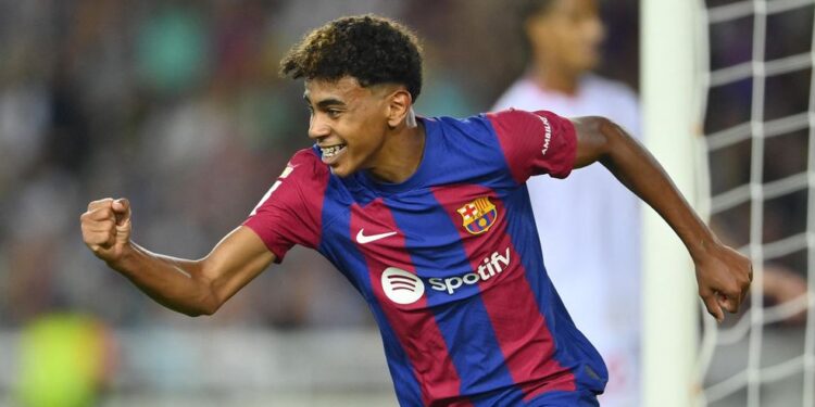 Lamine Yamal, el goleador más joven de la historia de la Liga
