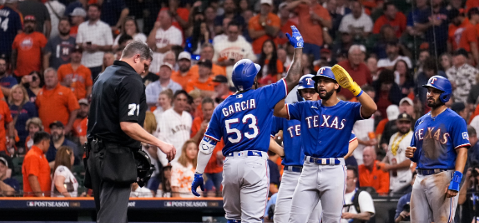 Texas Rangers derrota a los Astros en la Serie de Campeonato