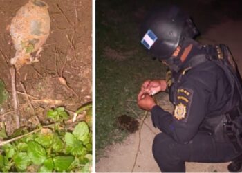 Expertos de DIDAE incautan artefacto explosivo en Jutiapa.