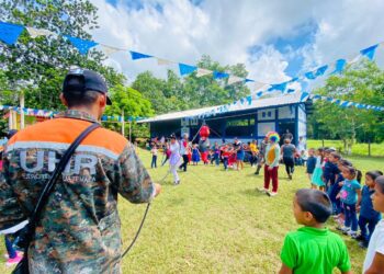Primera Brigada de Infantería realizó actividades lúdicas en conmemoración al Día del Niño. / Foto: Ejército de Guatemala.
