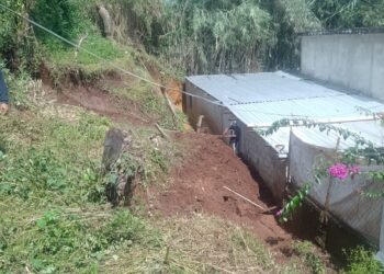 Deslizamiento de tierra en Chinautla a causa de fuertes lluvias