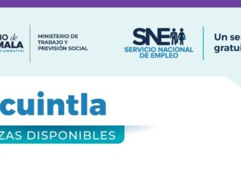 Oportunidad laboral para ciudadanos de Escuintla