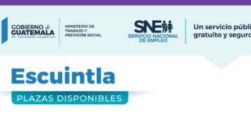 Oportunidad laboral para ciudadanos de Escuintla